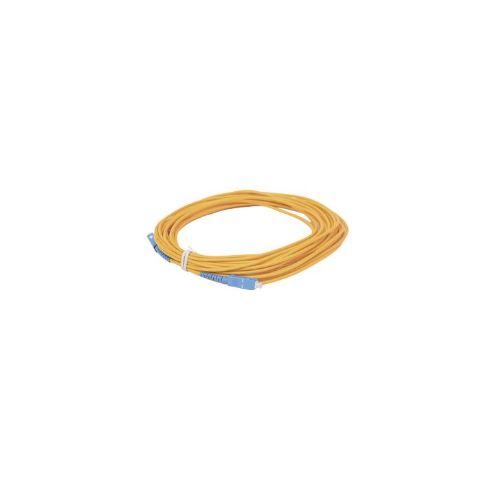 Jumper de Fibra Óptica Simplex, Monomodo, con Conectores SC/UPC-SC/UPC, de 10 Metros (32.81 Pies)