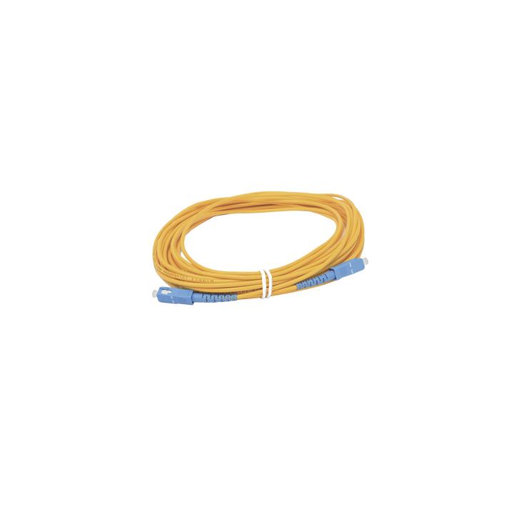 Jumper de Fibra Óptica Simplex, Monomodo, con Conectores SC/UPC-SC/UPC, de 10 Metros (32.81 Pies)