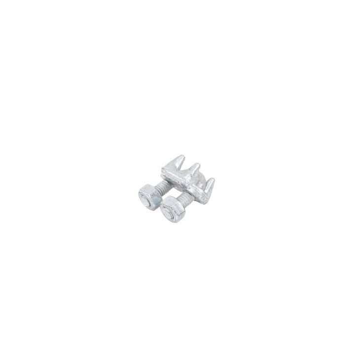 Nudo/ Perro/ Abrazadera Acero Forjado para Cable de 3/8", Galv. por Inmersión en Caliente.