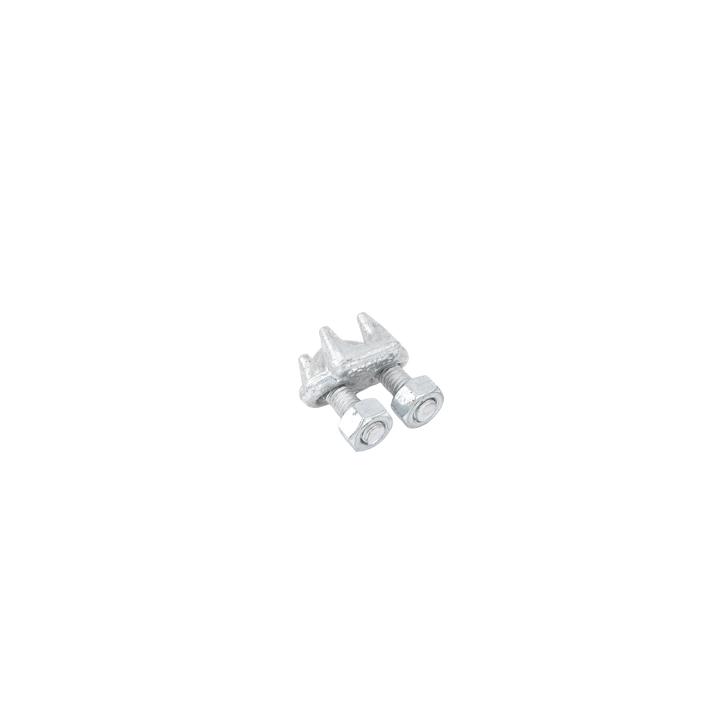 Nudo/ Perro/ Abrazadera Acero Forjado para Cable de 3/8", Galv. por Inmersión en Caliente.