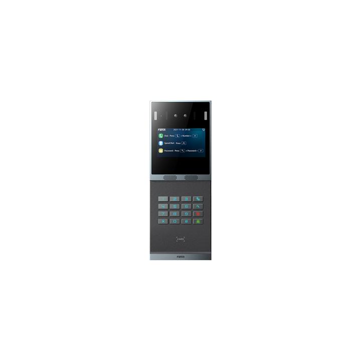 Videoportero SIP Reconocimiento Facial i66, Teclado numérico iluminado, anti-vandálico, IP66 y IK07, PoE