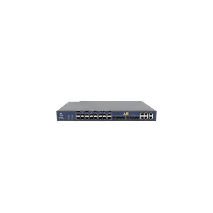 OLT de 16 puertos EPON con 12 puertos Uplink (4 puertos Gigabit Ethernet + 4 puertos SFP + 4 puertos SFP+) , hasta