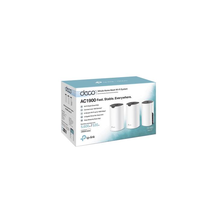Kit 3 Routers Inalámbricos MESH Interior para Hogar / Doble Banda Wi-Fi 5 AC1900 Mbps / 3 Puerto Gigabit WAN/LAN / 3