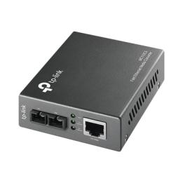 Convertidor Fibra Óptica Monomodo /  1 Puerto RJ45 10/100 Mbps / Puerto Fibra Óptica SC 100 Mbps / Hasta 20