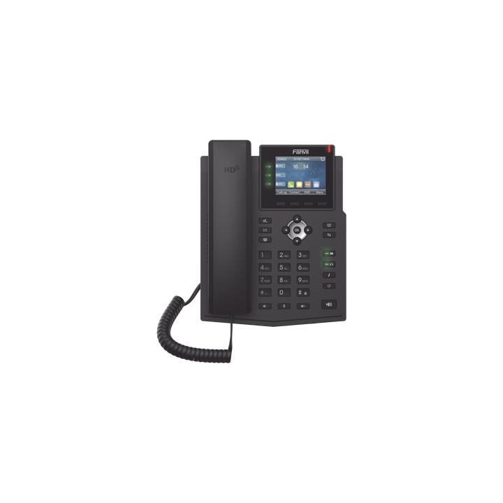 Teléfono IP / 6 Líneas SIP / Pantalla LCD a Color 2.8" / Audio HD G.722 y Opus / Conferencia 3 Vías / Puertos