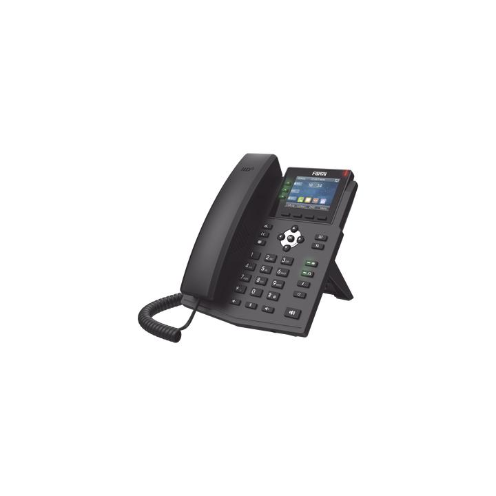 Teléfono IP / 6 Líneas SIP / Pantalla LCD a Color 2.8" / Audio HD G.722 y Opus / Conferencia 3 Vías / Puertos