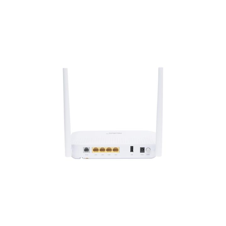 ONU GPON WiFi (2.4/5 GHz), 2 Antenas de 5 dBi, Compatible con OLTs de Terceros, MIMO 2x2, 4 puertos Gigabit + 1 POTS +