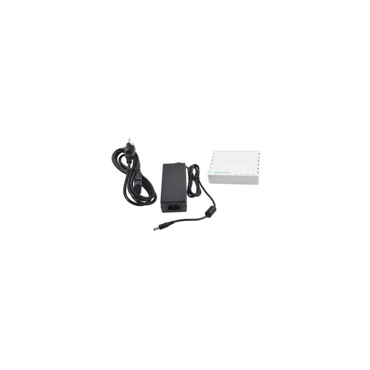 (hEX PoE LITE) RouterBoard, 5 Puertos Fast Ethernet, 4 con PoE Pasivo, 1 Puerto USB
