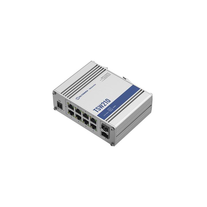 Switch Industrial No-Administrable 8 puertos Gigabit, 2 SFP 1G