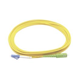 Jumper de Fibra Óptica Monomodo LC/UPC-SC/APC Simplex, Color Amarillo 3 Metros (9.84 Pies)