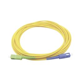 Jumper de Fibra Óptica Monomodo SC/UPC SC/APC Simplex, Color Amarillo 1 Metro (3.28 Pies)