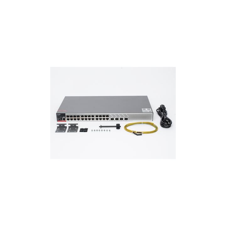 Switch PoE+ Empresarial 370 Watts, Administrable L2+, 24 Puertos Gigabit y 4 Puertos Uplink SFP 2.5G