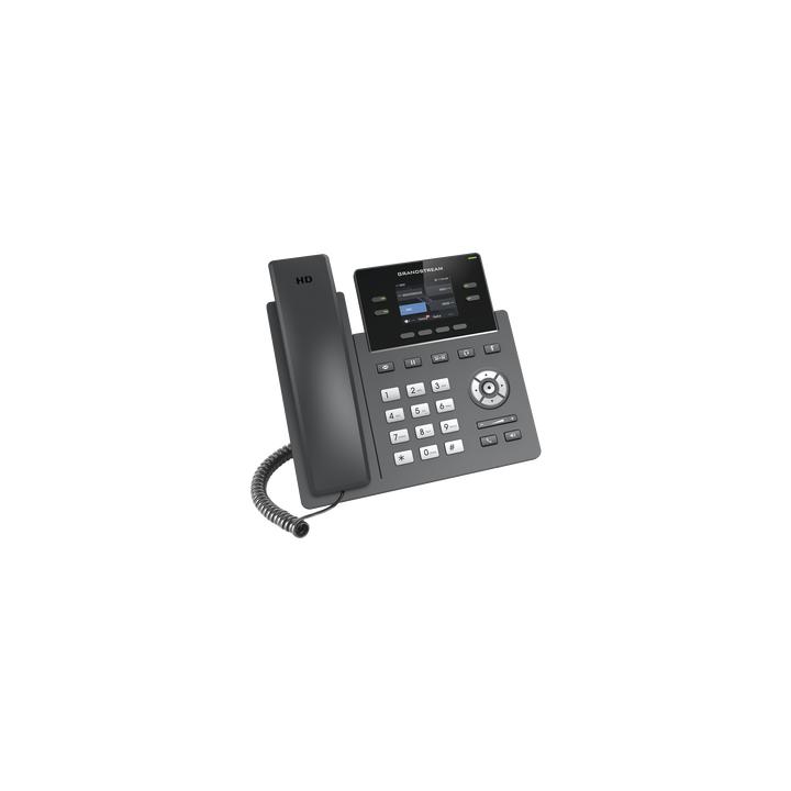 Teléfono IP Grado Operador, 4 líneas SIP con 2 cuentas, pantalla a color 2.4", codec Opus, IPV4/IPV6 con gestión en