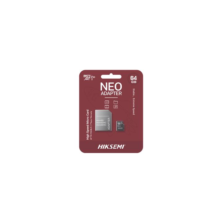 Memoria microSD con Adaptador Ideal para Celular o Tablet / 64 GB / Multipropósito