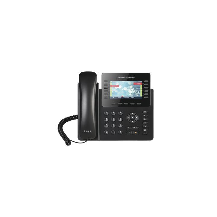 Teléfono IP empresarial de 12 Líneas con 5 teclas de función y conferencia de 4 vías, PoE