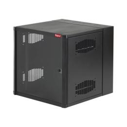 Gabinete AccessPlus de 12 UR Montaje en Pared de 19in, Rieles Numerados y Roscados #10-32, Puerta con Ventana de