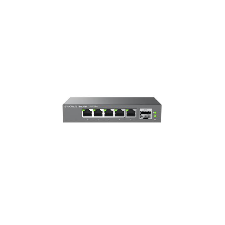 Switches de red Multi-Gigabit de 2.5G No Administrable / 5 Puertos RJ45 de 100/1000/2500Mbps / 1 puerto de fibra SFP+