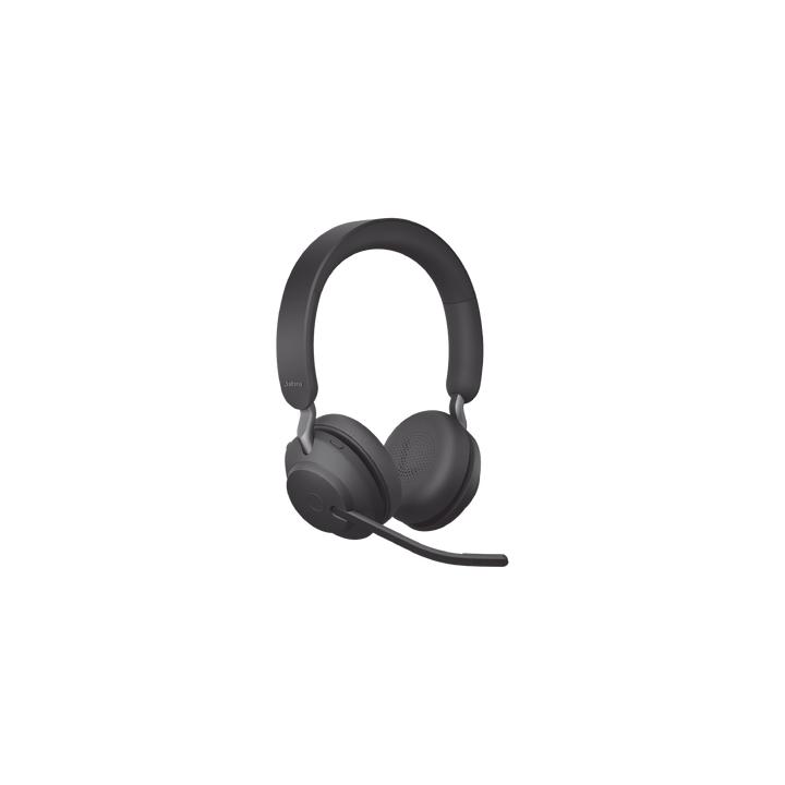 Jabra Evolve2 65, Auricular stereo versión UC con aislamiento de ruido activa, dongle USB-A indicador de ocupado