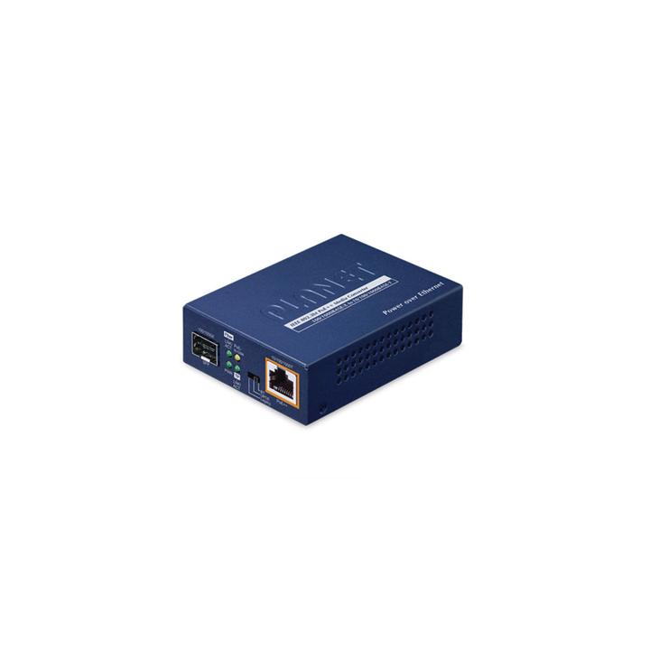 Convertidor de Medios PoE, 1 Puerto RJ45 Gigabit con Salida PoE 802.3af/at/bt (Hasta 60 W)/ 1 Puerto SFP 100/1000BASE-X