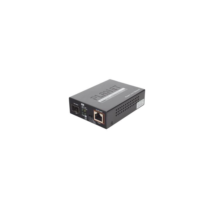 Convertidor de Medios PoE, 1 Puerto RJ45 Gigabit con Salida PoE 802.3af/at/bt (Hasta 60 W)/ 1 Puerto SFP 100/1000BASE-X