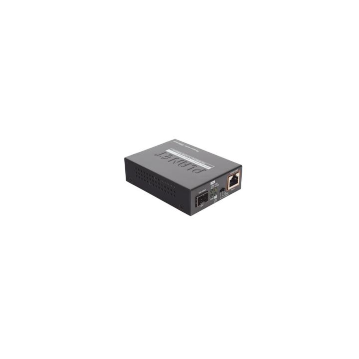 Convertidor de Medios PoE, 1 Puerto RJ45 Gigabit con Salida PoE 802.3af/at/bt (Hasta 60 W)/ 1 Puerto SFP 100/1000BASE-X