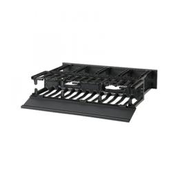 Organizador de Cables Horizontal NetManager de Alta Densidad, Doble (Frontal y Posterior), Para Rack de 19in, 2UR,