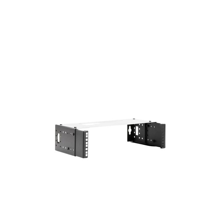 Rack Abierto de montaje en Pared, de 19in,  Profundidad Ajustable (8" a 12") de 2.5  Unidades de rack, con Capacidad de
