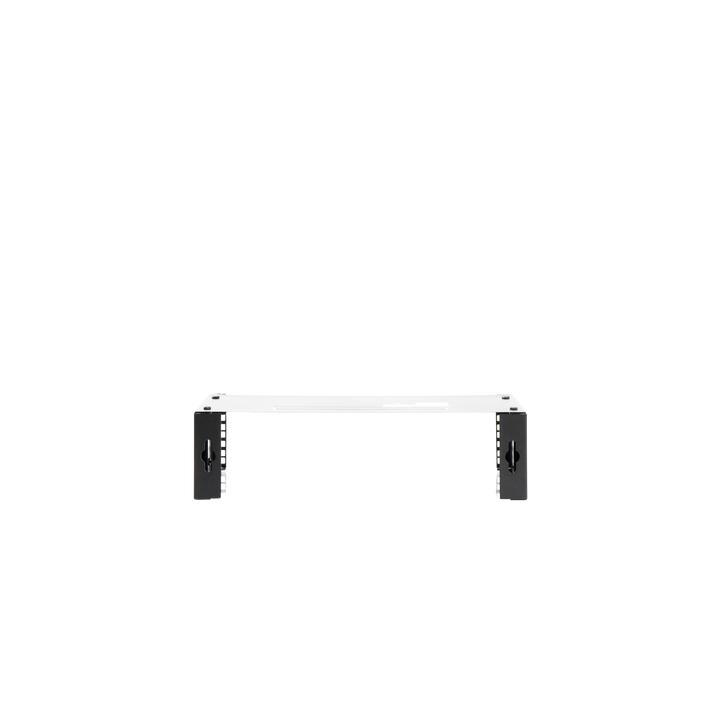 Rack Abierto de montaje en Pared, de 19in,  Profundidad Ajustable (8" a 12") de 2.5  Unidades de rack, con Capacidad de