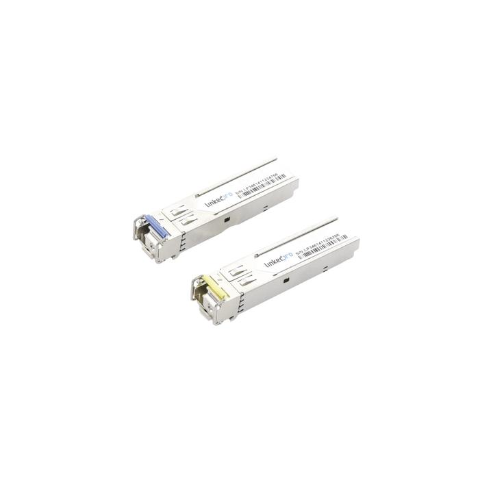 Transceptores Ópticos Industriales Bidireccionales SFP (Mini-Gbic) / Monomodo 1310 & 1550 nm / 1.25 Gbps / 1000BASE-BX