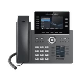 Teléfono IP Wi-Fi, Grado Operador, 6 líneas SIP con 6 cuentas, pantalla a color 4.3", puertos Gigabit, Bluetooth,