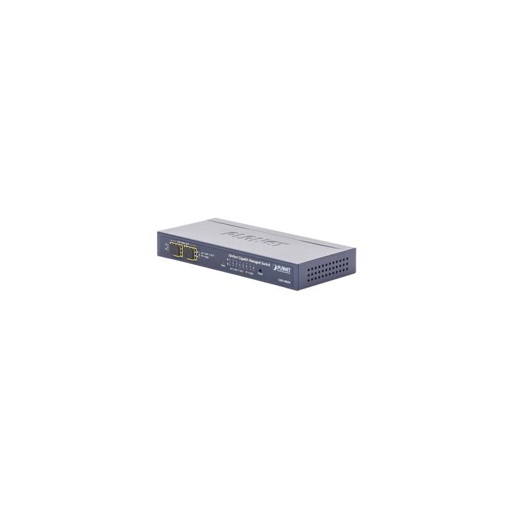 Switch Administrable de Escritorio de 8 Puertos Gigabit/ 2 Puertos SFP / 20 Gbps Switching / PoE In 802.3af/at / Dual
