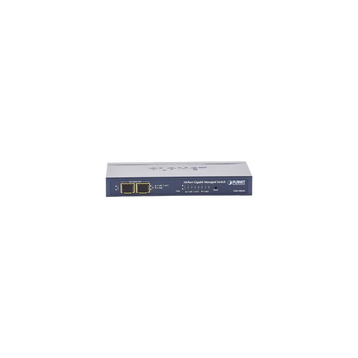 Switch Administrable de Escritorio de 8 Puertos Gigabit/ 2 Puertos SFP / 20 Gbps Switching / PoE In 802.3af/at / Dual