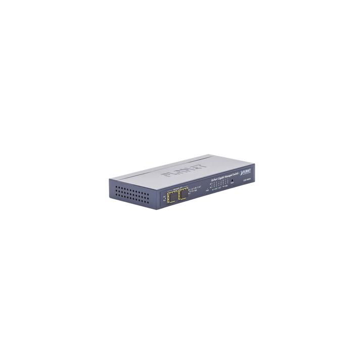 Switch Administrable de Escritorio de 8 Puertos Gigabit/ 2 Puertos SFP / 20 Gbps Switching / PoE In 802.3af/at / Dual