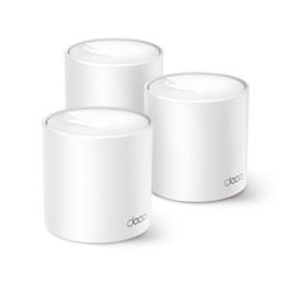 Kit 3 Routers Inalámbricos MESH Interior para Hogar / Doble Banda Wi-Fi 6 AX1500 Mbps / 2 Puerto Gigabit WAN/LAN / 2