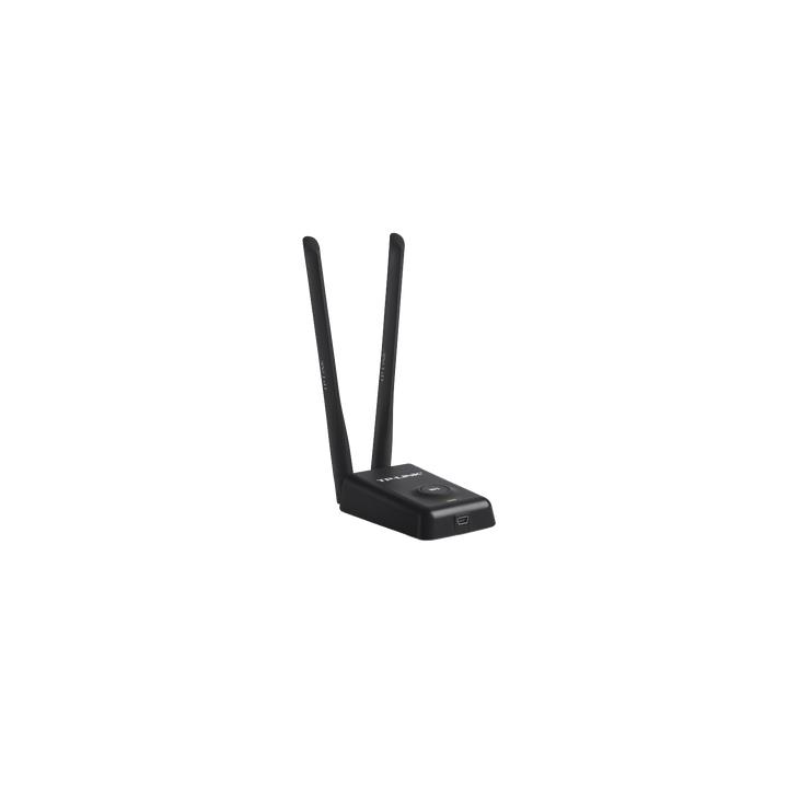 Adaptador de alta potencia USB  inalámbrico/ WiFi N 300 Mbps / Frecuencia de 2.4 GHz / 2 Antenas Externas de 5 dBi /