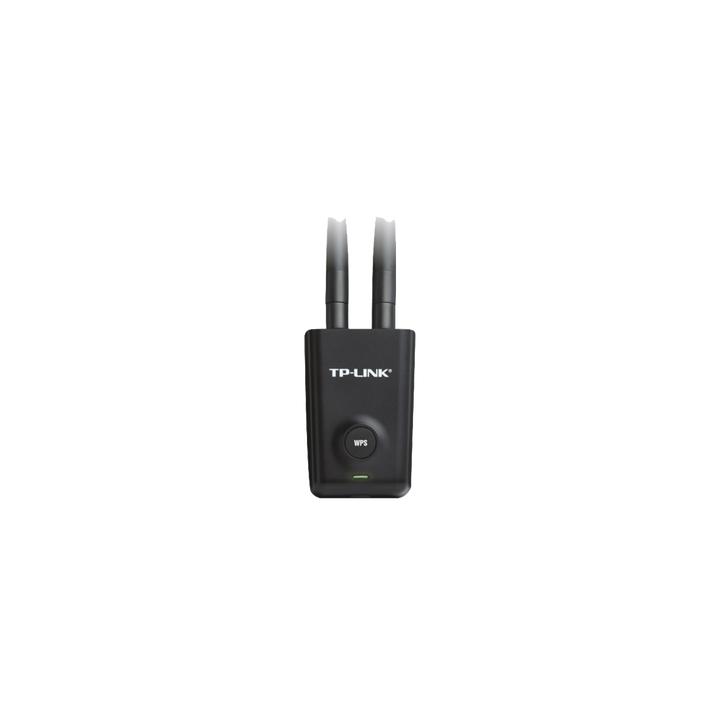 Adaptador de alta potencia USB  inalámbrico/ WiFi N 300 Mbps / Frecuencia de 2.4 GHz / 2 Antenas Externas de 5 dBi /