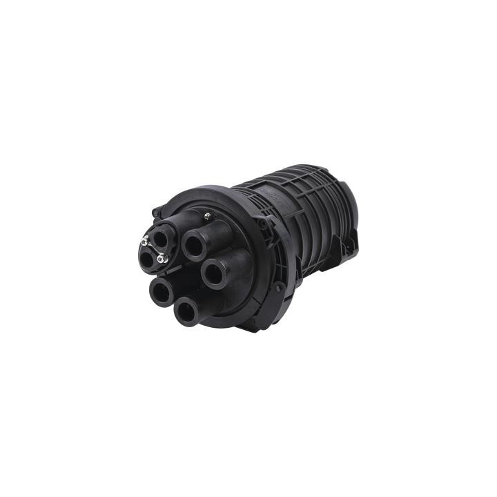 Caja de Distribución de Fibra Óptica Vertical Tipo Domo, Hasta 48 Empalmes, Exterior, IP68