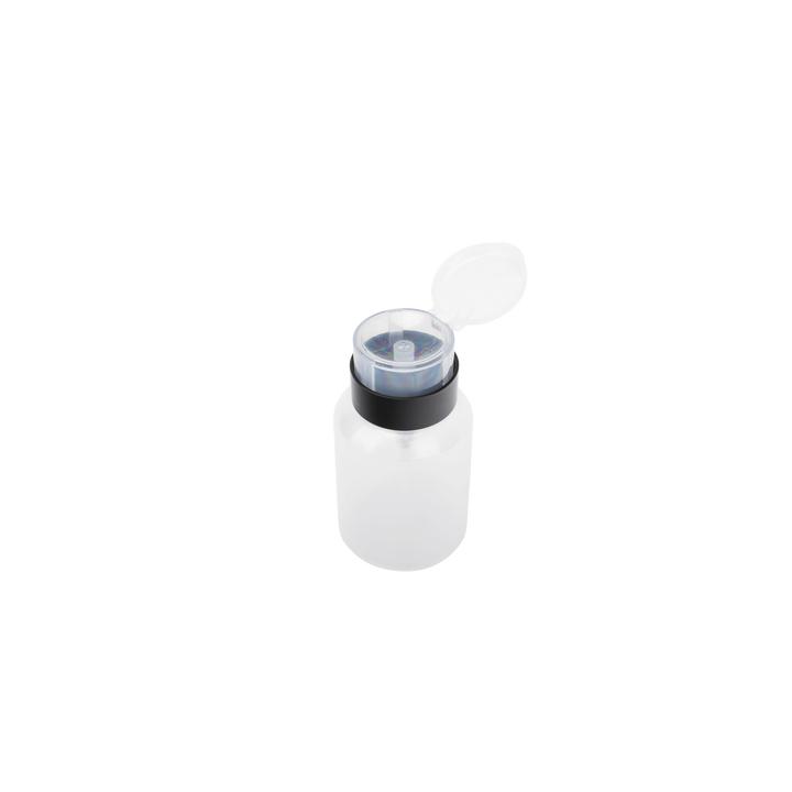 Botella Dispensadora de Alcohol, Capacidad 200 ml, Sistema de Bloqueo-Antiderrames, Ideal para Limpieza y Preparación