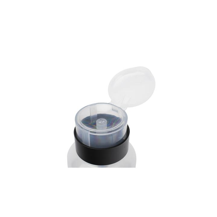 Botella Dispensadora de Alcohol, Capacidad 200 ml, Sistema de Bloqueo-Antiderrames, Ideal para Limpieza y Preparación