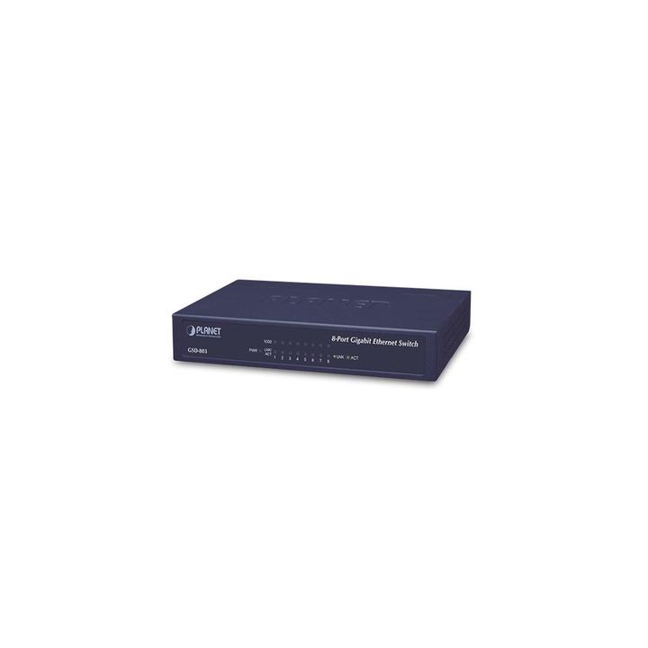 Switch de Escritorio No Administrable, 8 Puertos Gigabit 10/100/1000 Mbps, Tecnología de Ahorro de Energía de Hasta