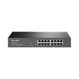 Switch no administrable de 16 puertos 10/100 Mbps de escritorio y para montaje en rack