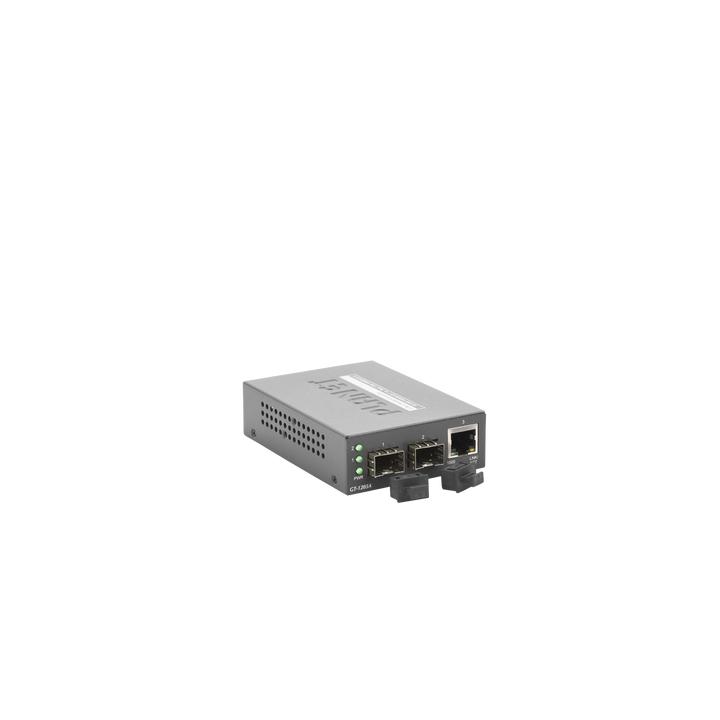 Convertidor de Medios con Doble Puerto SFP 1000BASE-FX/SX/LX y Puerto Ethernet 1000Base-T