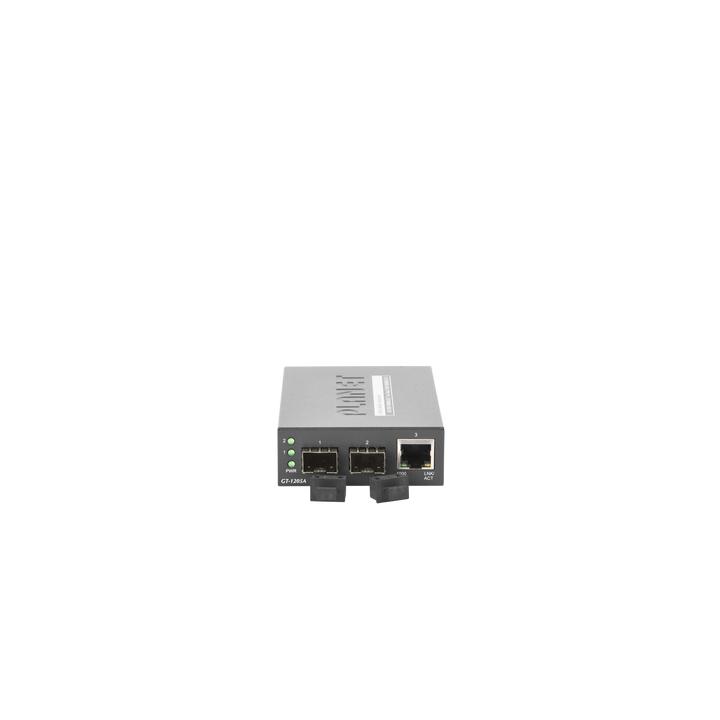 Convertidor de Medios con Doble Puerto SFP 1000BASE-FX/SX/LX y Puerto Ethernet 1000Base-T