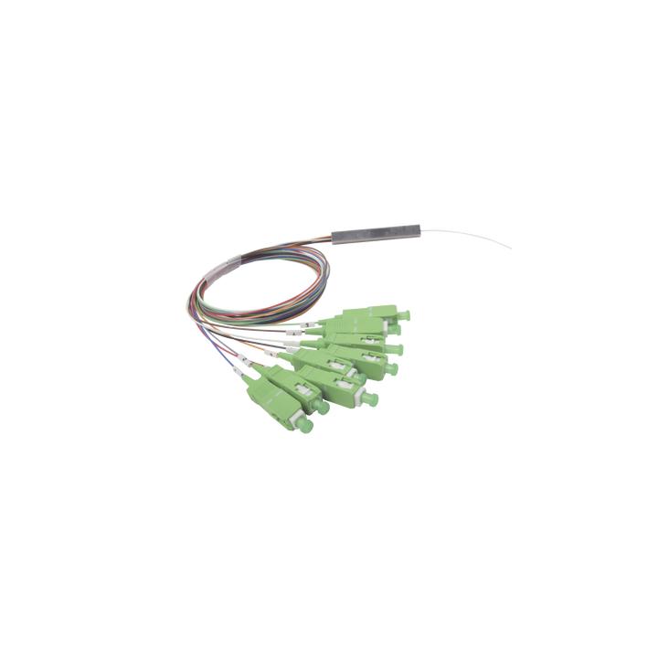 Splitter (Divisor Óptico) Tipo PLC, de 1x8, Conectores SC/APC de Salida
