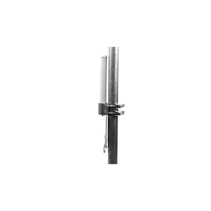 Antena omnidireccional, potente cobertura de 360°, doble polaridad MIMO 2x2, frecuencia 5 GHz (5.45-5.85 GHz) de 10 dBi