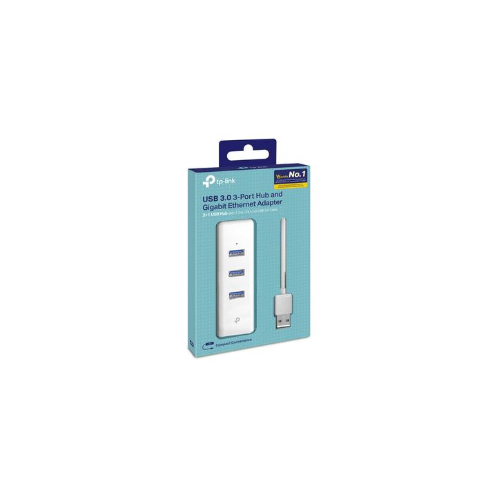 Adaptador de red Ethernet USB 3.0 a RJ45 10/100/1000Mbps