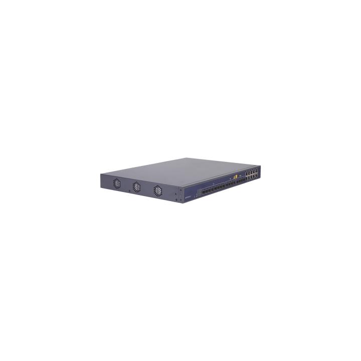 OLT de 8 puertos EPON con 16 puertos Uplink (8 puertos Gigabit Ethernet + 4 puertos SFP + 4 puertos SFP+), hasta 512