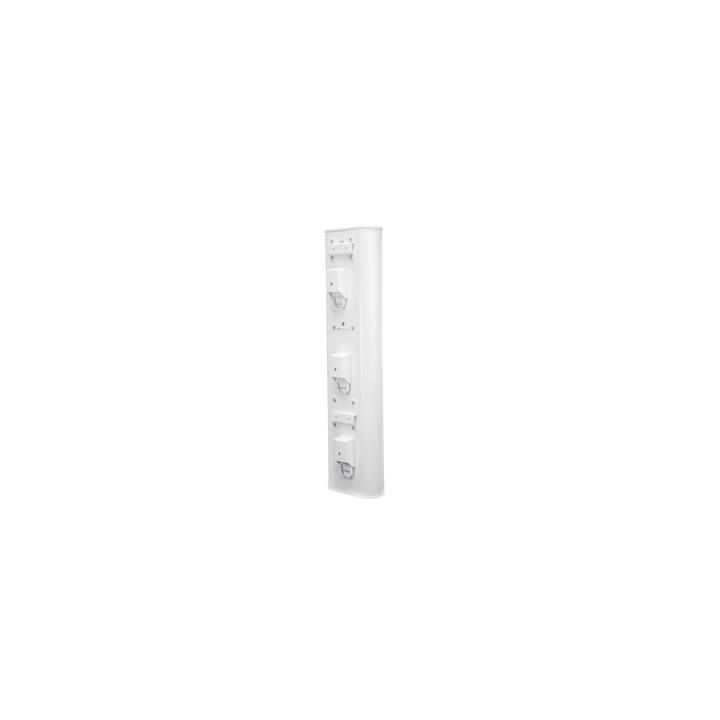 Antena sectorial blindada de 90º de cobertura 5 GHz (5.15 - 5.85 GHz), dividida en 3 bloques de 30º, ideal para alta
