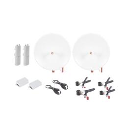 Kit completo de radio C5C con Antena TXP4865D34DP de 34 dBi, Frecuencia (4.9-6.5 GHz), para hasta 65 km, PoE, cable de
