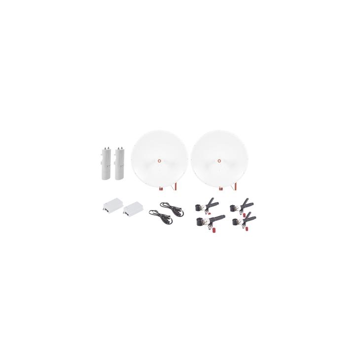 Kit completo de radio C5C con Antena TXP4865D34DP de 34 dBi, Frecuencia (4.9-6.5 GHz), para hasta 65 km, PoE, cable de